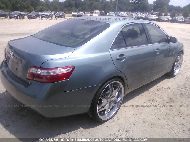 4T1BE46K98U768151 - 2008 TOYOTA CAMRY CE/LE/XLE/SE Light Blue photo 4