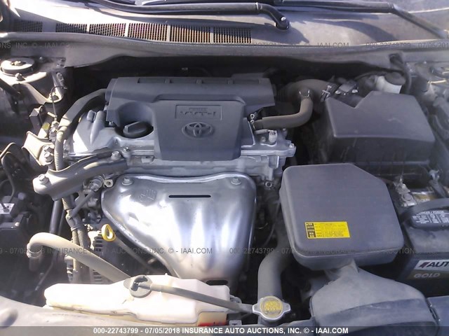 4T1BF1FK0CU062142 - 2012 TOYOTA CAMRY SE/LE/XLE BLACK photo 10