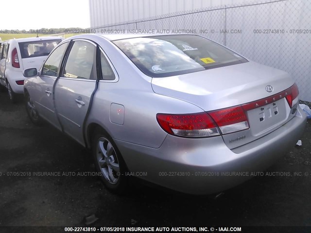 KMHFC46FX7A181449 - 2007 HYUNDAI AZERA SE/LIMITED SILVER photo 3