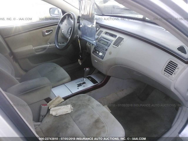 KMHFC46FX7A181449 - 2007 HYUNDAI AZERA SE/LIMITED SILVER photo 5