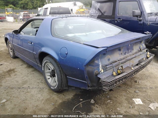 1G1FP23T4LL106969 - 1990 CHEVROLET CAMARO RS BLUE photo 3