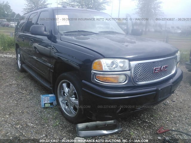 1GKFK66U45J198167 - 2005 GMC YUKON XL DENALI BLACK photo 1