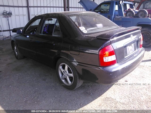 JM1BJ225510423961 - 2001 MAZDA PROTEGE LX/ES შავი ფოტო 3
