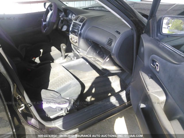 JM1BJ225510423961 - 2001 MAZDA PROTEGE LX/ES შავი ფოტო 5