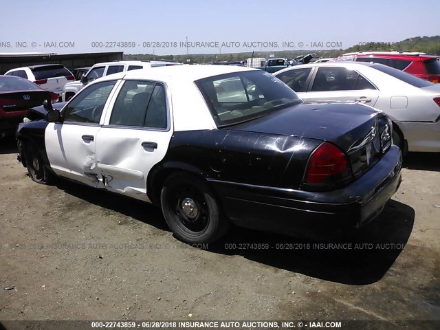 2FAHP71V09X142984 - 2009 FORD CROWN VICTORIA POLICE INTERCEPTOR BLACK photo 3