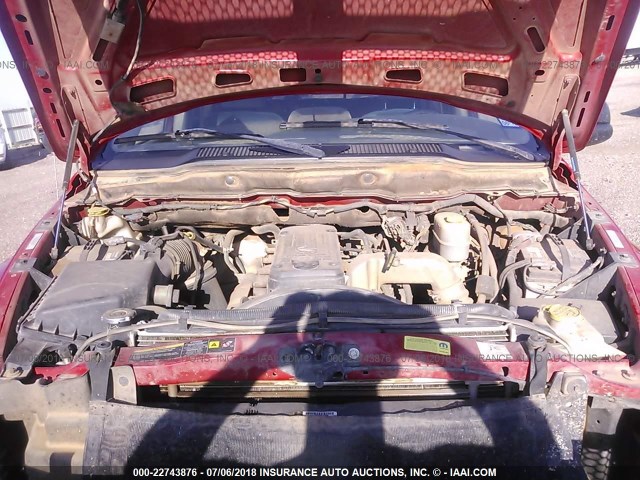 3D7KS28CX5G764377 - 2005 DODGE RAM 2500 ST/SLT 红色 照片 10