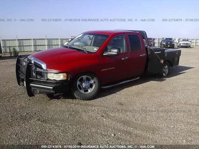 3D7KS28CX5G764377 - 2005 DODGE RAM 2500 ST/SLT RED photo 2