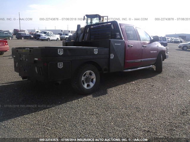 3D7KS28CX5G764377 - 2005 DODGE RAM 2500 ST/SLT 红色 照片 4