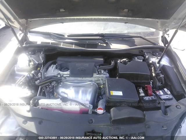 4T1BF1FKXGU166689 - 2016 TOYOTA CAMRY LE/XLE/SE/XSE GRAY photo 10