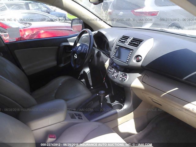 2T3YK4DV6AW008367 - 2010 TOYOTA RAV4 LIMITED أبيض صورة 5