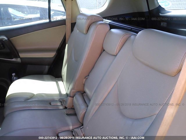 2T3YK4DV6AW008367 - 2010 TOYOTA RAV4 LIMITED أبيض صورة 8