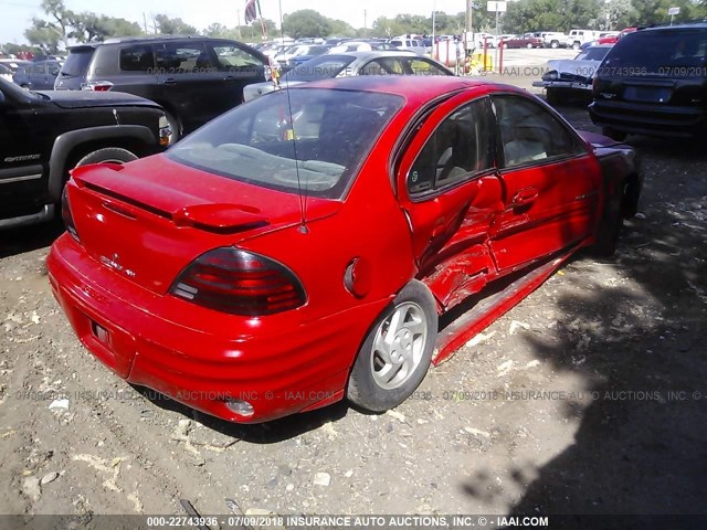 1G2NF52E9YC534414 - 2000 PONTIAC GRAND AM SE1 RED photo 4