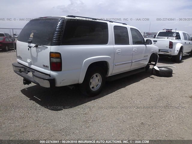 3GKEC16Z15G237192 - 2005 GMC YUKON XL C1500 WHITE photo 4