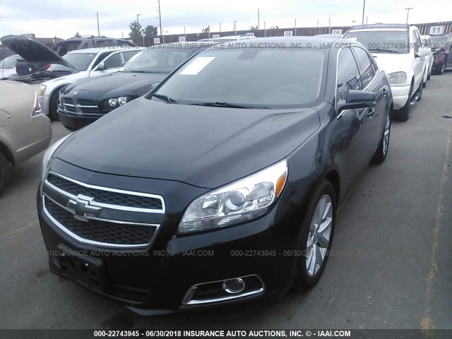 1G11E5SA9DF282949 - 2013 CHEVROLET MALIBU 2LT BLACK photo 2