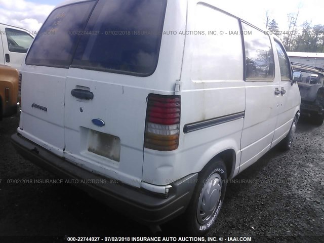 1FTDA14U7RZB44218 - 1994 FORD AEROSTAR WHITE photo 4