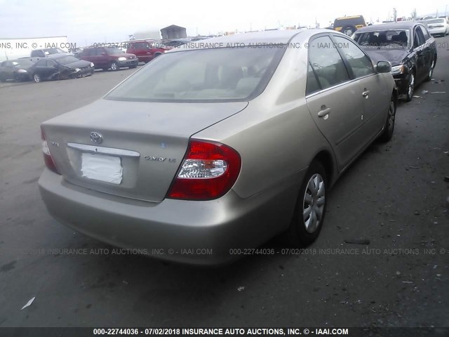 4T1BE32K64U836710 - 2004 TOYOTA CAMRY LE/XLE/SE 棕色 照片 4