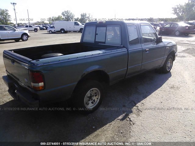 1FTCR14X9TPA57843 - 1996 FORD RANGER SUPER CAB GREEN photo 4