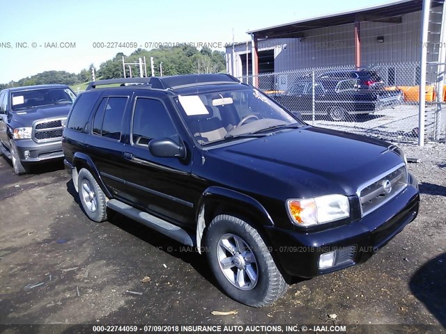 JN8DR09Y93W828358 - 2003 NISSAN PATHFINDER LE/SE BLACK photo 1