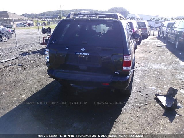 JN8DR09Y93W828358 - 2003 NISSAN PATHFINDER LE/SE BLACK photo 6