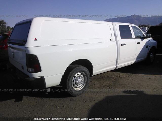 3C6TD4HT2CG207696 - 2012 DODGE RAM 2500 ST WHITE photo 4