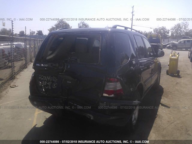 4JGAB54E5YA147045 - 2000 MERCEDES-BENZ ML 320 BLUE photo 4