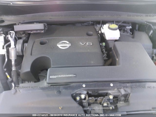 5N1AR2MN9FC675005 - 2015 NISSAN PATHFINDER S/SV/SL/PLATINUM Dark Blue photo 10