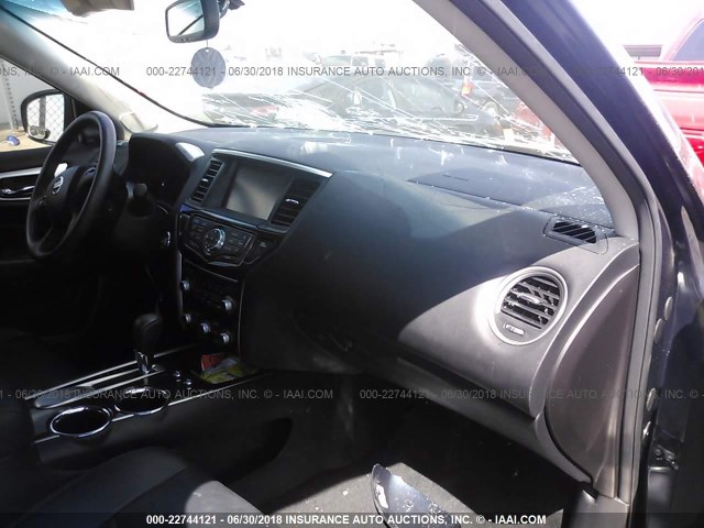 5N1AR2MN9FC675005 - 2015 NISSAN PATHFINDER S/SV/SL/PLATINUM Dark Blue photo 5