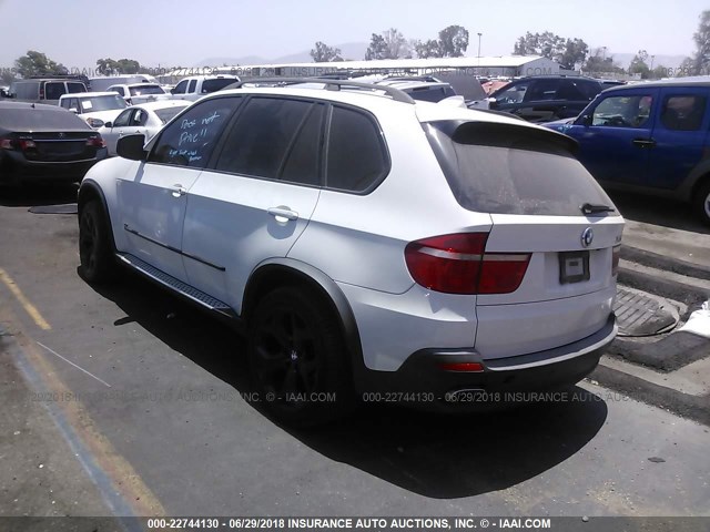 5UXFE83508L162382 - 2008 BMW X5 4.8I WHITE photo 3