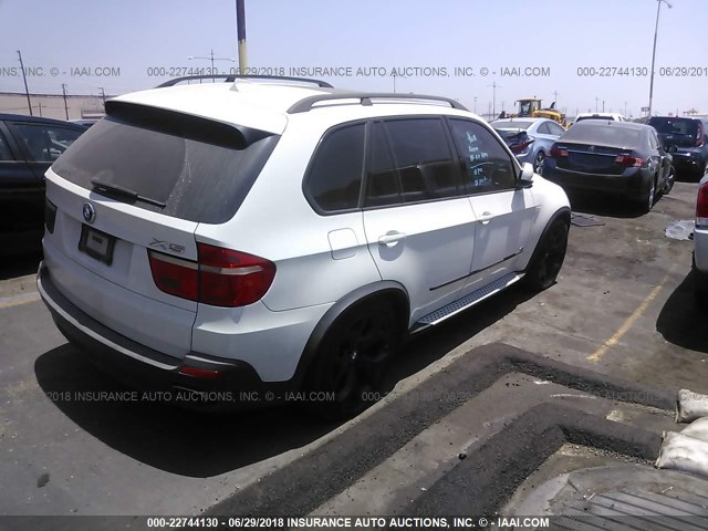 5UXFE83508L162382 - 2008 BMW X5 4.8I WHITE photo 4