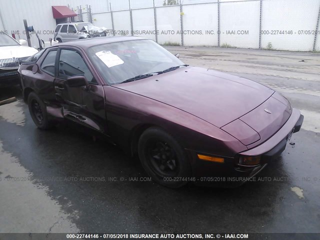 WP0AA094XGN450999 - 1986 PORSCHE 944 MAROON photo 1