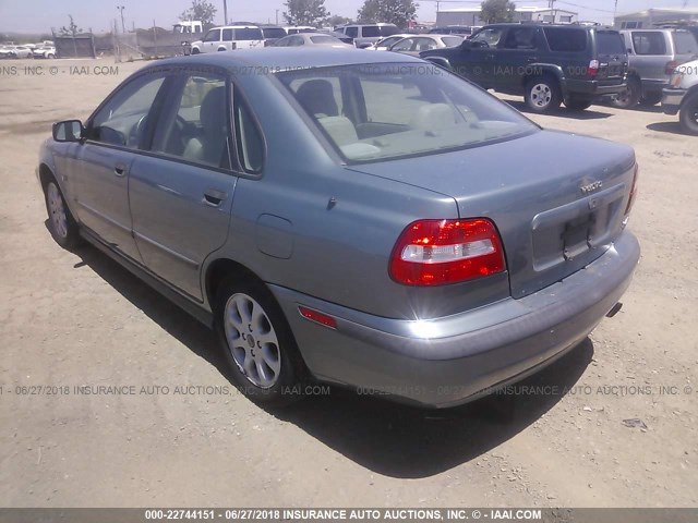 YV1VS29522F866254 - 2002 VOLVO S40 1.9T Light Blue photo 3