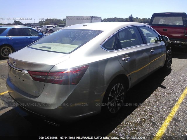 4T1BK1EB6GU224424 - 2016 TOYOTA AVALON XLE PLUS/PREMIUM/TOUR/LTD GRAY photo 4