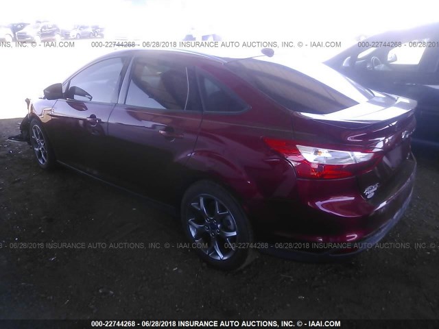 1FADP3F28EL254915 - 2014 FORD FOCUS SE RED photo 3