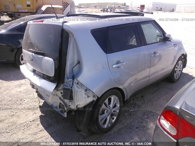 KNDJX3A5XG7868648 - 2016 KIA SOUL ! SILVER photo 4