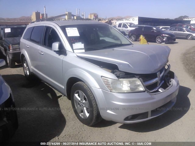 3D4PG5FV5AT102587 - 2010 DODGE JOURNEY SXT SILVER photo 1