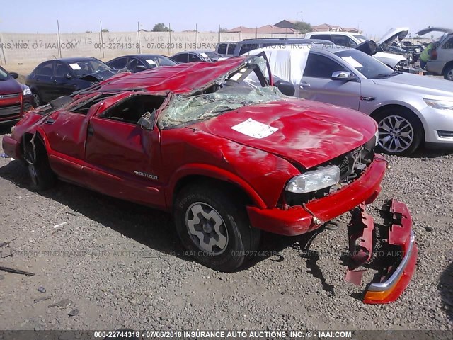 1GNDT13X03K120551 - 2003 CHEVROLET BLAZER RED photo 1