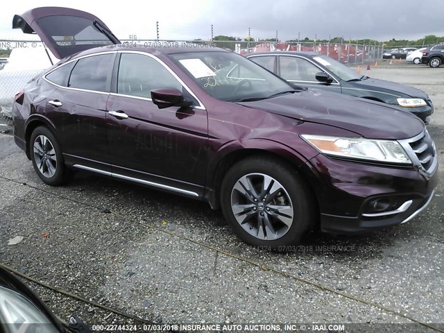 5J6TF1H53EL001645 - 2014 HONDA CROSSTOUR EXL მუქწითელი ფოტო 1