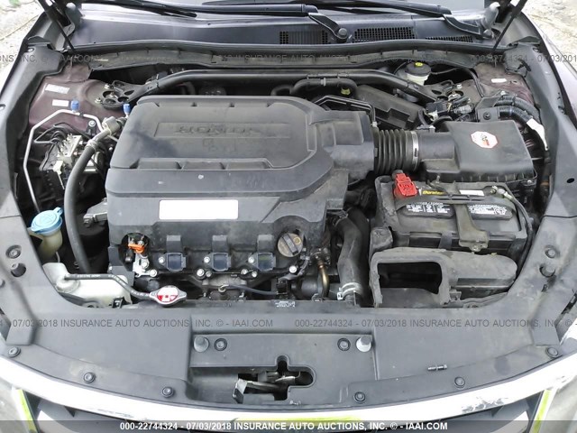 5J6TF1H53EL001645 - 2014 HONDA CROSSTOUR EXL მუქწითელი ფოტო 10