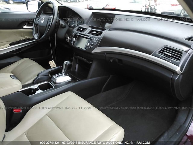 5J6TF1H53EL001645 - 2014 HONDA CROSSTOUR EXL მუქწითელი ფოტო 5