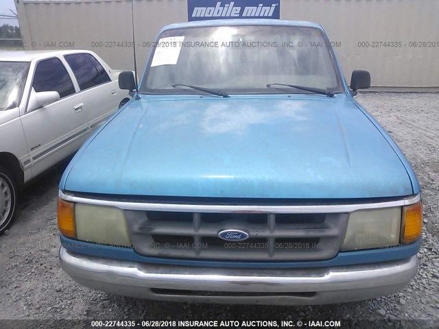 1FTCR14X4RPC63600 - 1994 FORD RANGER SUPER CAB BLUE photo 6