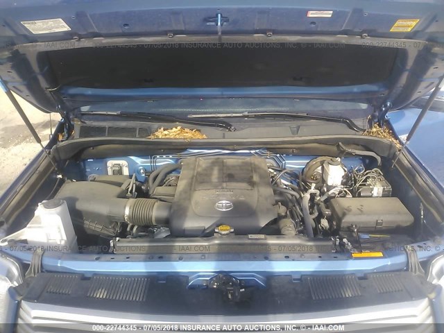 5TFAW5F18GX499132 - 2016 TOYOTA TUNDRA CREWMAX 1794/PLATINUM 蓝色 照片 10