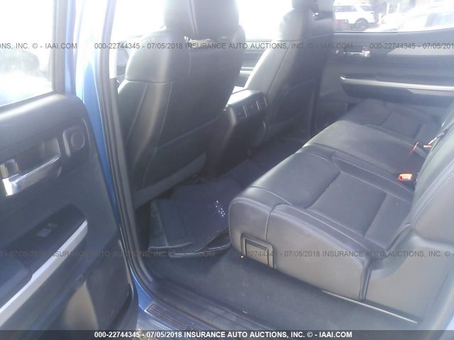5TFAW5F18GX499132 - 2016 TOYOTA TUNDRA CREWMAX 1794/PLATINUM 蓝色 照片 8