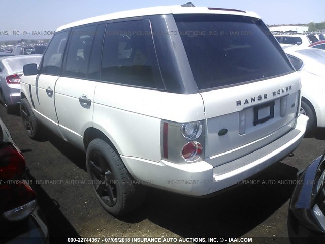 SALME154X6A227051 - 2006 LAND ROVER RANGE ROVER HSE WHITE photo 3