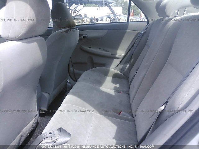 JTDBL40E59J014423 - 2009 TOYOTA COROLLA LE/XLE GRAY photo 8