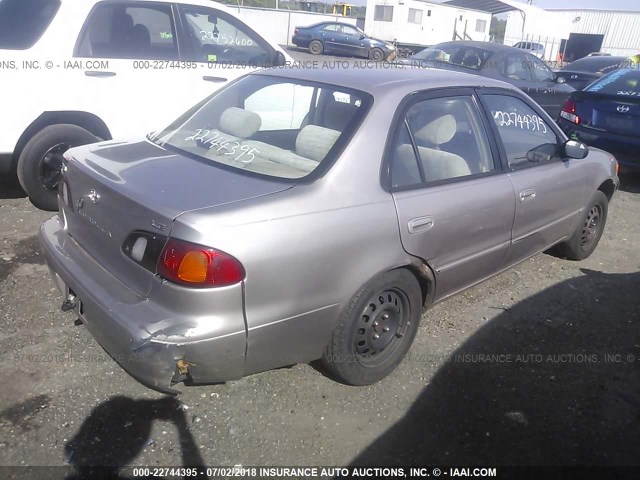 2T1BR18E5XC112393 - 1999 TOYOTA COROLLA VE/CE/LE 银色 照片 4