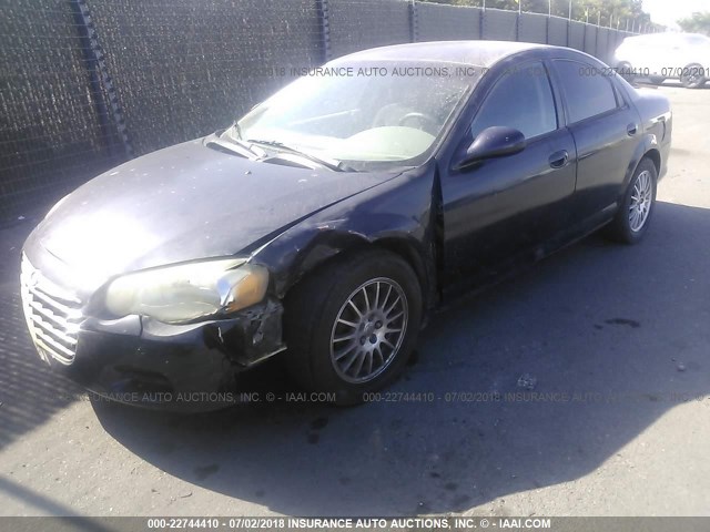 1C3EL46X25N561923 - 2005 CHRYSLER SEBRING BLUE photo 6