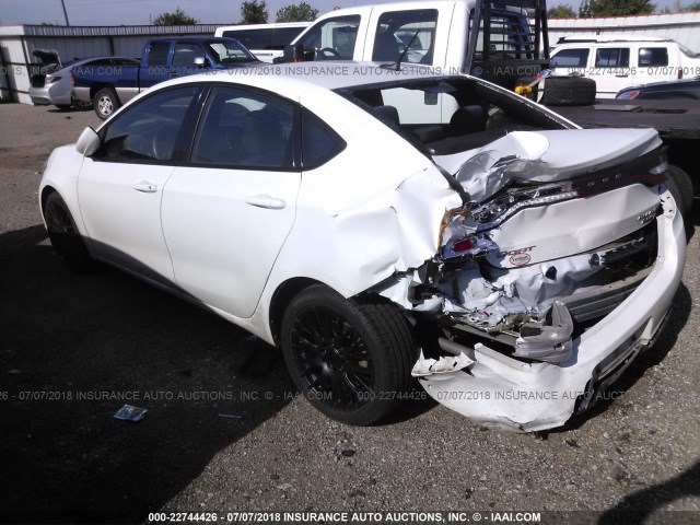 1C3CDFBB6ED823796 - 2014 DODGE DART SXT WHITE photo 3