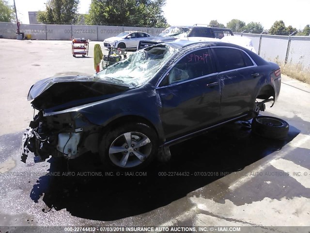 1G1ZC5E10BF159249 - 2011 CHEVROLET MALIBU 1LT 黑色 照片 2