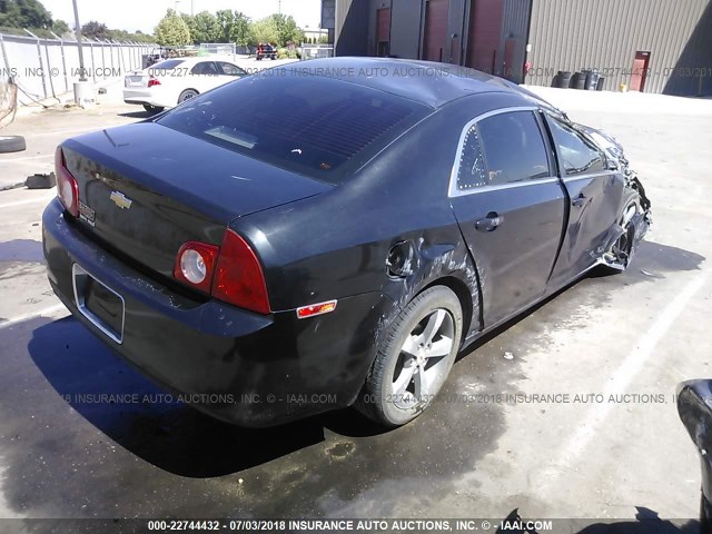 1G1ZC5E10BF159249 - 2011 CHEVROLET MALIBU 1LT 黑色 照片 4