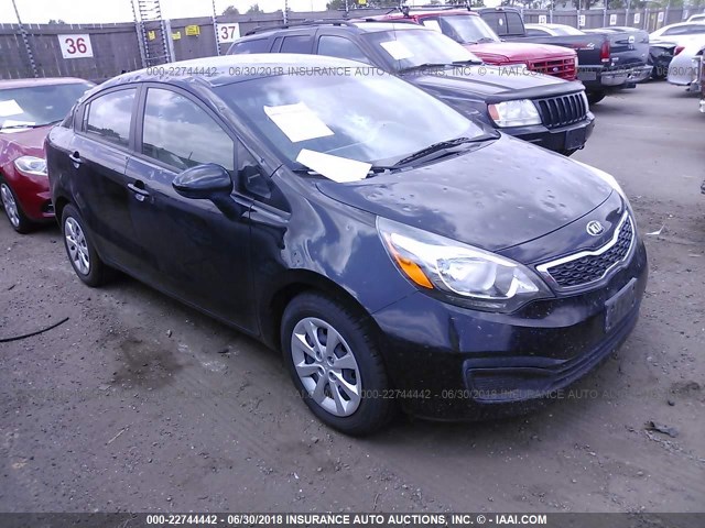 KNADN4A35D6211567 - 2013 KIA RIO EX/SX BLACK photo 1